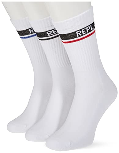 Replay Ten-2-Leg Socken White/Logo Ass Colours 35/38 von Replay