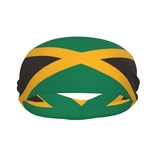 Sport-Schweißband-Stirnbänder für Damen und Herren, feuchtigkeitsableitend, athletische Flagge von Jamaika, Design für Laufen, Yoga, Fitnessstudio, ideal für Sportbegeisterte von Rervhei