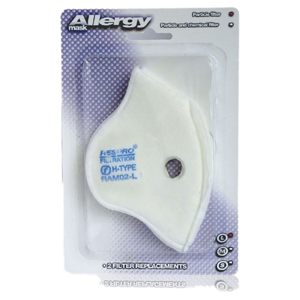 Respro Allergy Filters 2 Units Weiß L Frau von Respro