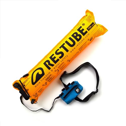 restube Extreme Wildwasser Schwimmboje für raue Bedingungen – Open Water Schwimmboje Aufblasbar für Schwimmer, Surfer & Rettungsschwimmer – One-Pull Mechanismus mit Pfeife restube Extreme Wildwasser Schwimmboje für raue Bedingungen – Open Water Schwimmboje Aufblasbar für Schwimmer, Surfer & Rettungsschwimmer – One-Pull Mechanismus mit Pfeife von restube