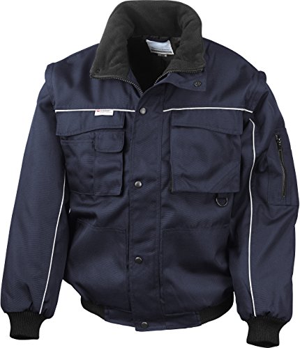 Result Ergebnis re71 a Work-Guard Zip Sleeve schwere Pilot Jacke 3XL Navy/Navy von Result