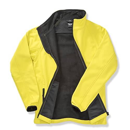 Result R231m Bedruckbare Softshell-Jacke 3XL gelb/schwarz von Result