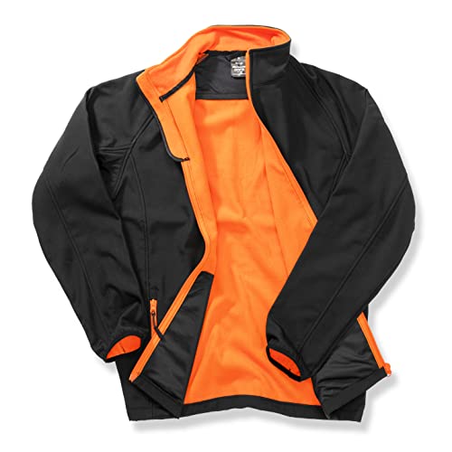 Result R231m Bedruckbare Softshell-Jacke 3XL schwarz/orange von Result