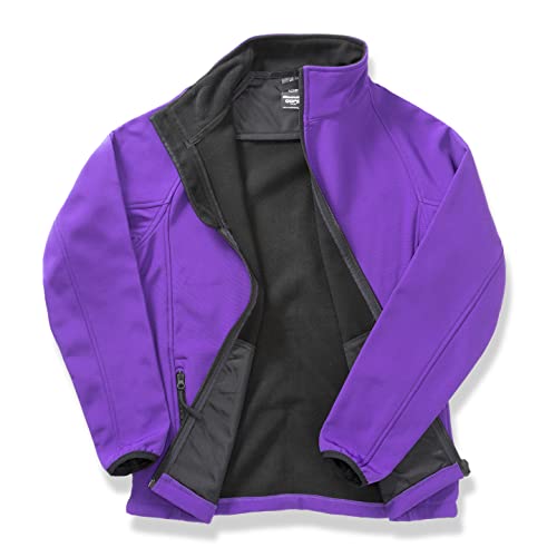 Result R231m Bedruckbare Softshell-Jacke Größe L violett/schwarz von Result