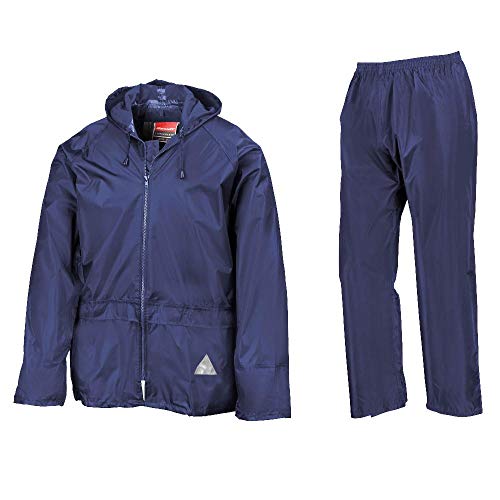 Result Herren Heavyweight Waterproof Jacket & Trouser Set Regenmantel, Königsblau, XX-Large von Result