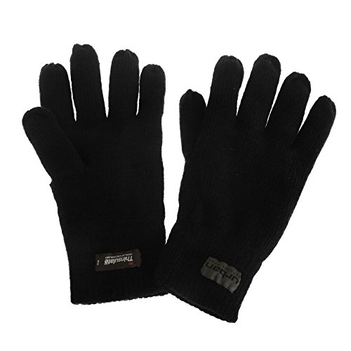 Result Unisex Thinsulate gefütterte Thermal Handschuhe (40g 3M) (S-M) (Schwarz) von Result