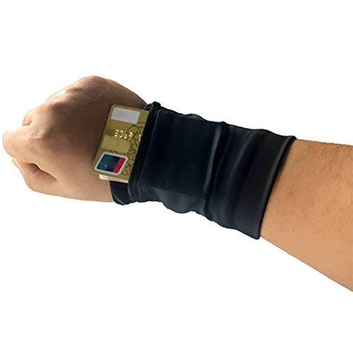 RetroFun Sport Wrist Pocket Pouch, Running Gym Bag Wallet, Handyhalter Wrist Support Wrist Bag Schweißband zum Radfahren von Handykarten von RetroFun