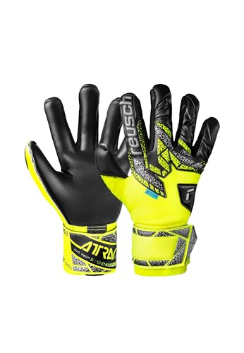 Reusch Attrakt Duo griffige und atmungsaktive Torwarthandschuhe Fußballhandschuhe für Erwachsene für Männer und Frauen geeignet für alle Wetterbedingungen und Spielfeldoberflächen von Reusch