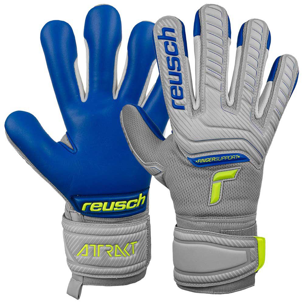 Reusch Attrakt Grip Evolution Finger Support Junior Goalkeeper Gloves Blau 4 von Reusch