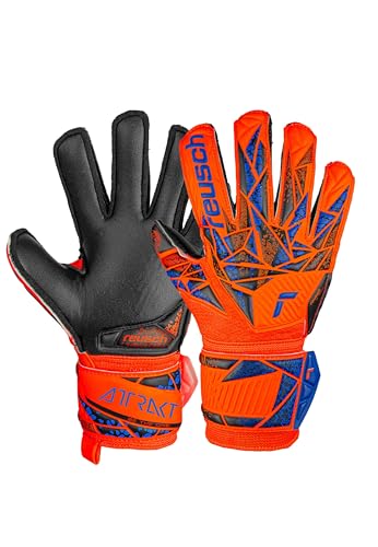 Reusch Attrakt Silver Junior Torwarthandschuhe für Kinder mit Expanse Cut und ultimativem Grip, 7 von Reusch