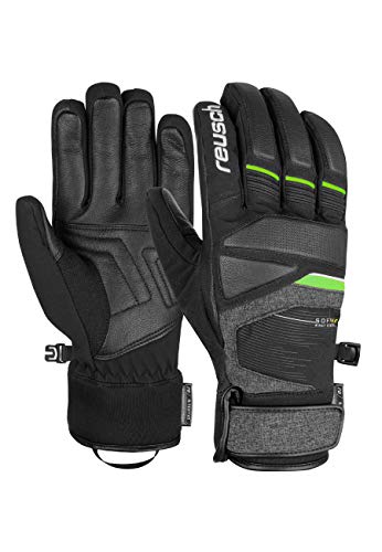 Reusch Herren Storm R-Tex Xt Handschuhe, Black/Black Melange/neon Green, 8 von Reusch