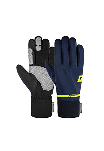 Reusch Hike & Ride STORMBLOXX Touch-TEC Wind-wasserabweisend Sporthandschuhe Laufen Radfahren Wandern Touchscreen Winter-Handschuhe, blau/gelb, 7 von Reusch