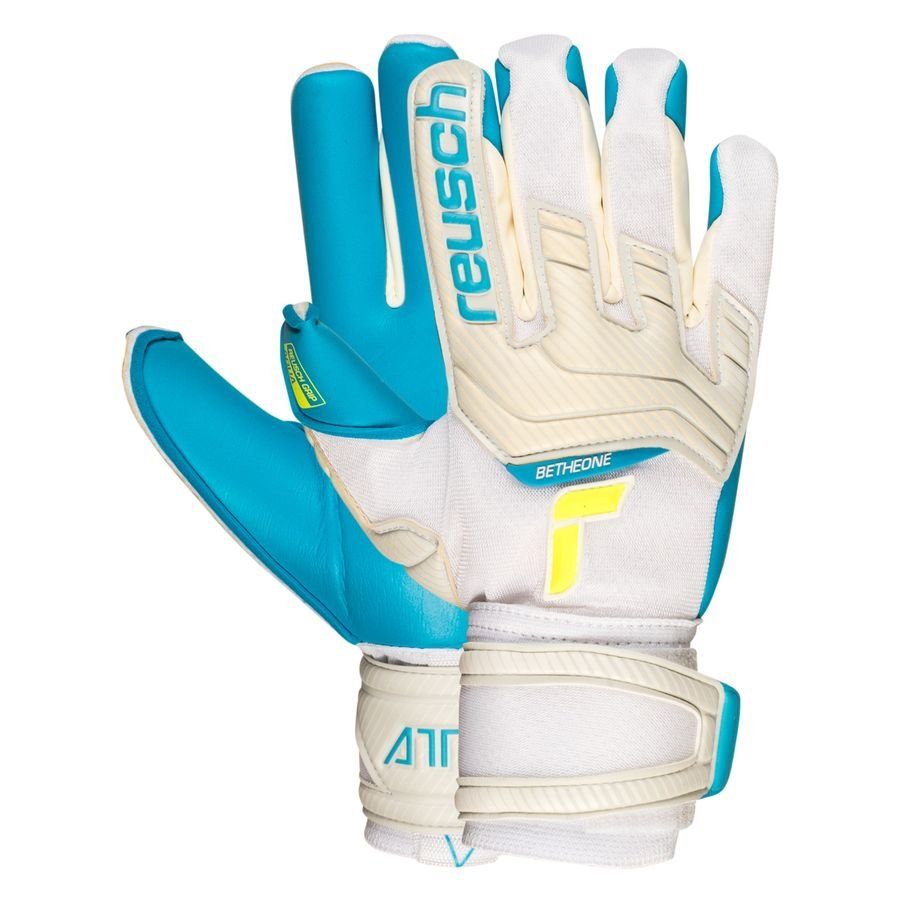 Reusch Torwarthandschuhe Attrakt Aqua - Weiß/Blau von Reusch