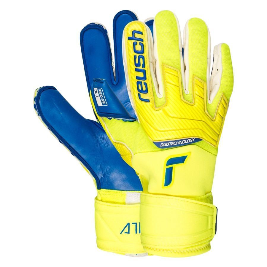 Reusch Torwarthandschuhe Attrakt Duo - Gelb/Blau von Reusch