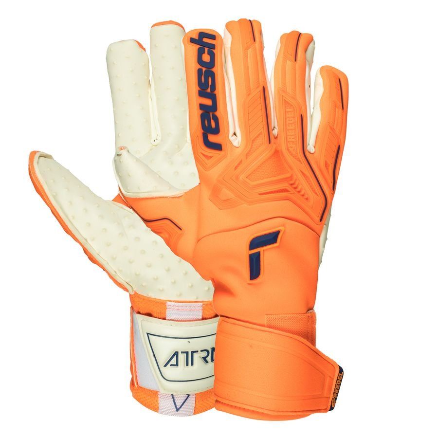 Reusch Torwarthandschuhe Attrakt FreeGel SpeedBump - Orange/Weiß von Reusch