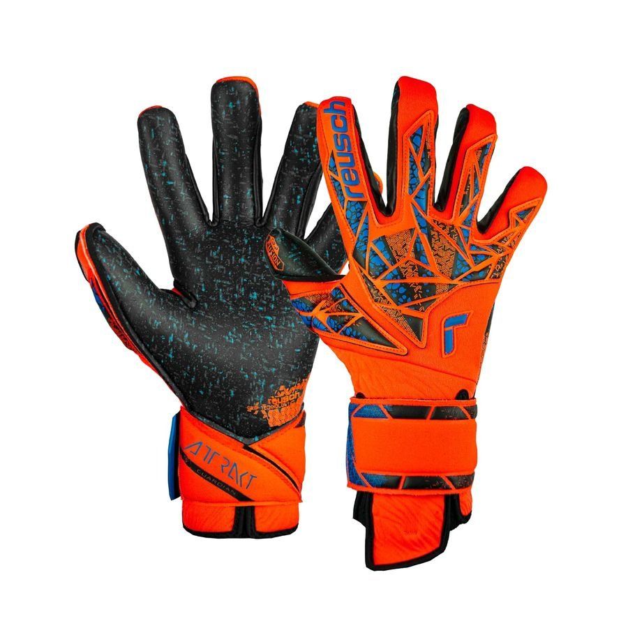 Reusch Torwarthandschuhe Attrakt Fusion Guardian Hyper Orange - Orange/Blau/Schwarz von Reusch