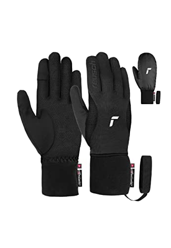 Reusch Unisex – Erwachsene Baffin Touch-tec™ Komfortabel varm vindtæt ekstra åndbar sportshandsker tour handsker, touchscreen Winterhandschuhe, BLACK / SILVER, 8 EU von Reusch