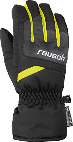 Reusch Kinder Bennet R-Tex Xt Handschuhe, Black/Black Melange/Saftey Yellow, 5.5 von Reusch