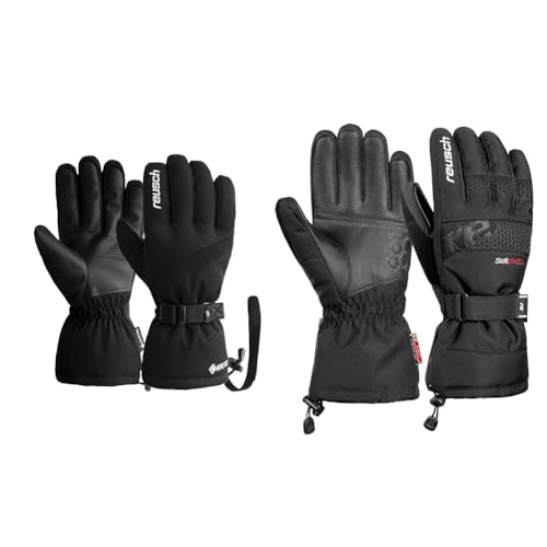 Reusch Unisex Fingerhandschuhe Winter Glove Warm Gore-TEX 7701 Black/White L & Unisex Fingerhandschuh Connor R-TEX XT Black 8 von Reusch