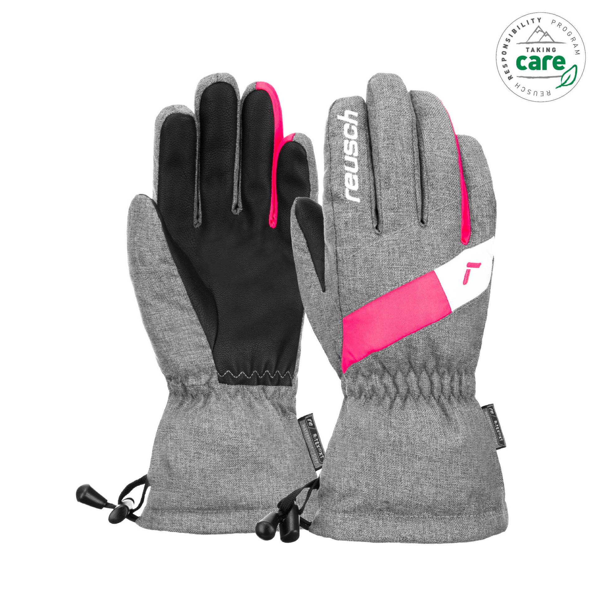 Ski Handschuhe Charlie R-TEX XT Junior grau/pink von Reusch