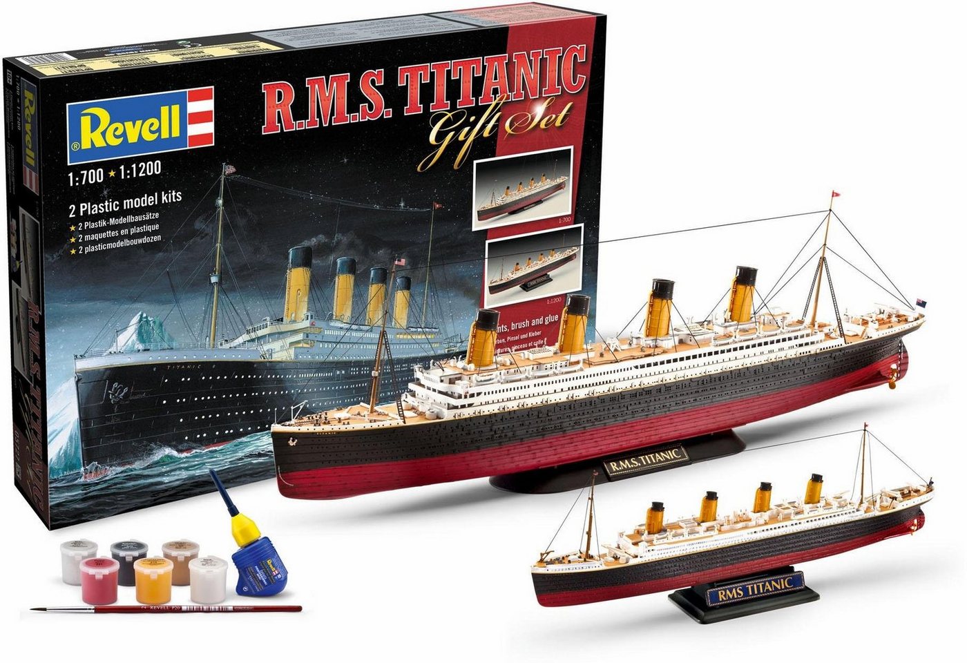 Revell® Modellbausatz Geschenkset Titanic, Maßstab 1:700 · 1:1200, (Set), Made in Europe von Revell®