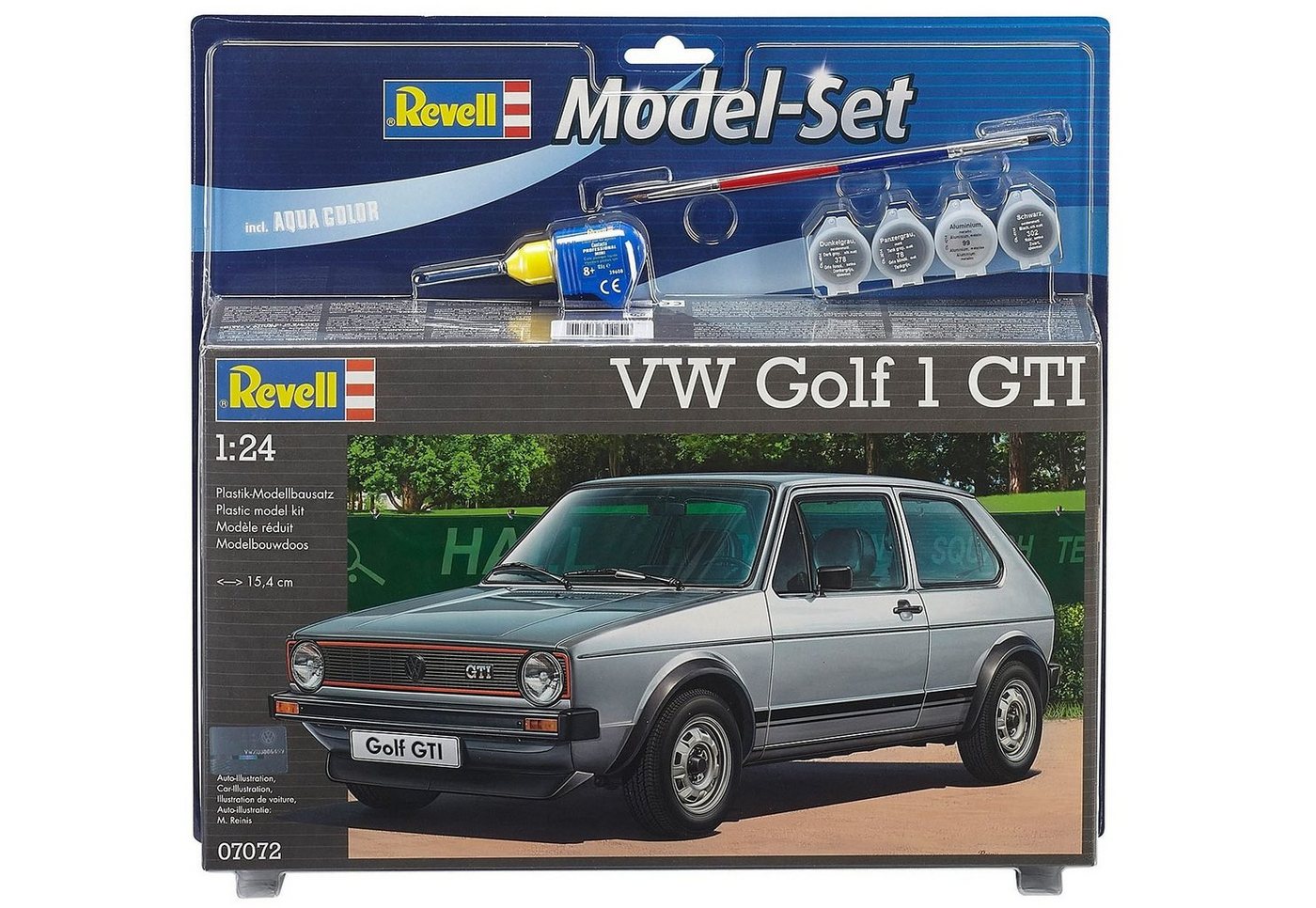 Revell® Modellbausatz Model-Set VW Golf 1 GTI, Maßstab 1:24, (Set), Made in Europe von Revell®