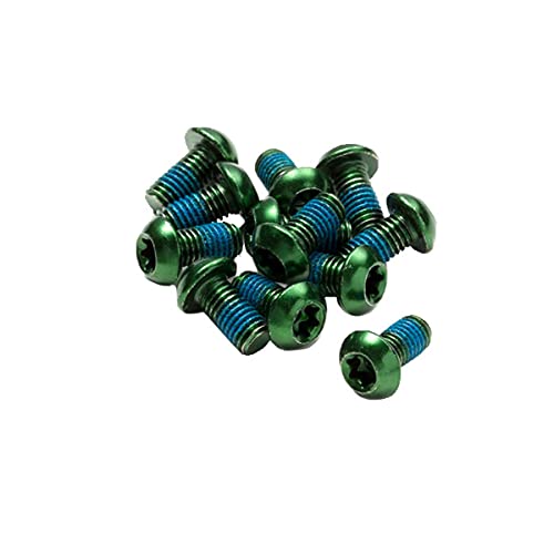 Reverse Bremsscheiben Befestigungs- Schrauben-Set 12 Stück M5x10mm grün von Reverse