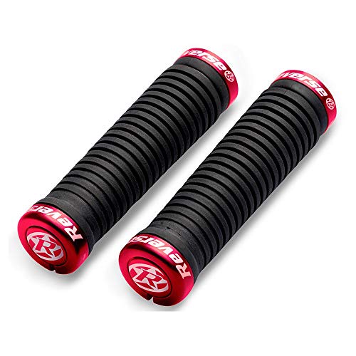 Reverse Grip Taper Fahrrad Schraubgriffe schwarz/rot von Reverse