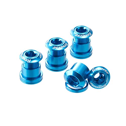 Reverse Kettenblattschrauben 4er Set Aluminium hell blau von Reverse