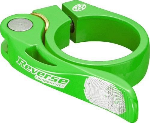 Reverse Long Life Sattelklemme mit Schnellspanner 34.9mm neon grün von Reverse