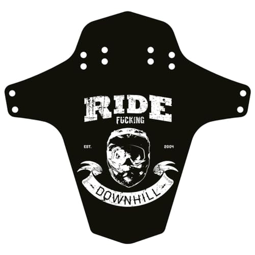 Reverse Mudguard-Ride Schutzblech Fucking Downhill, schwarz/weiß von Reverse