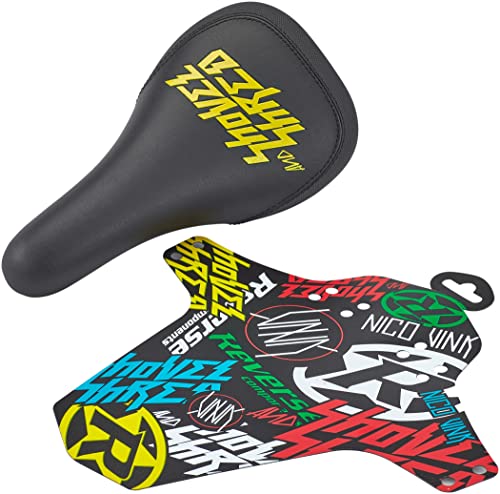 Reverse Nico Vink Shovel & Shred MTB FR Downhill Fahrrad Sattel schwarz/gelb von Reverse