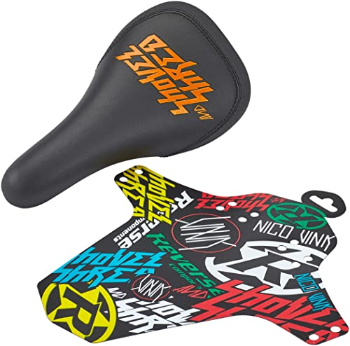 Reverse Nico Vink Shovel & Shred MTB FR Downhill Fahrrad Sattel schwarz/orange von Reverse