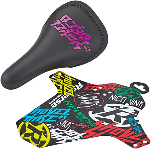 Reverse Nico Vink Shovel & Shred MTB FR Downhill Fahrrad Sattel schwarz/pink von Reverse