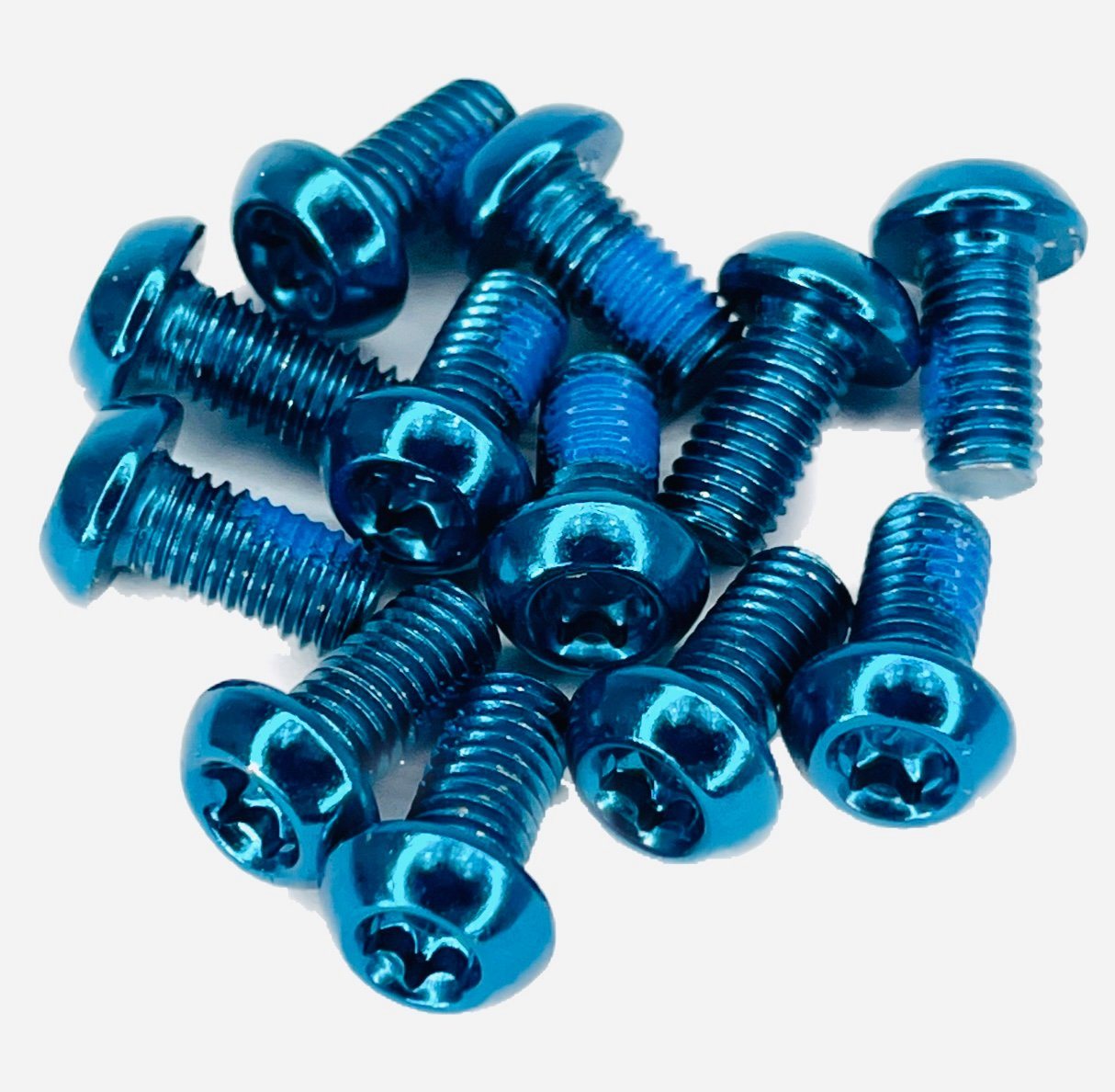 Reverse Scheibenbremse Reverse M5x10 Torx Bremsscheiben Befestigungsschrauben (12er Set) blau von Reverse
