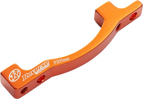 Reverse Scheibenbremsen Adapter PM-PM von 160 auf 203mm orange von Reverse