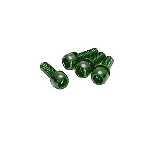 Reverse Scheibenbremsen Schraubenset 4 x M6x18mm grün von Reverse