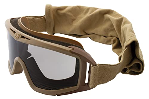 Revision Desert Locust Schutzbrille Basic Kit Clear (Tan) von Revision