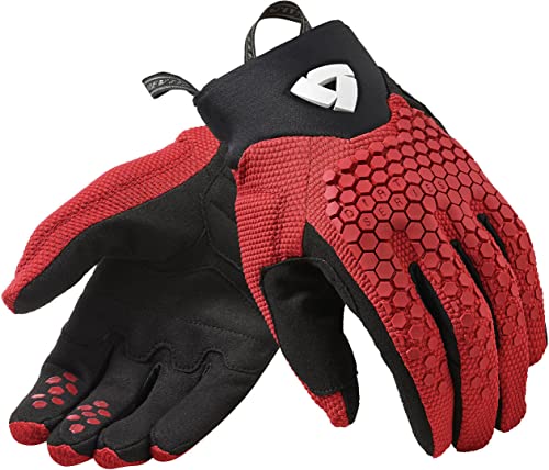 Revit Massif Motorradhandschuhe (Black/Red,L) von Revit