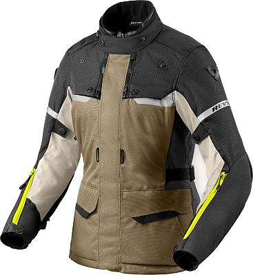 Revit Outback 4 H2O, Textiljacke wasserdicht Damen - Olive/Dark Grey/Light Grey - 38 von Revit