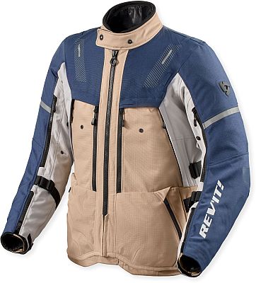 Revit Sand 5 H2O, Textiljacke wasserdicht - Beige/Blau - XL von Revit