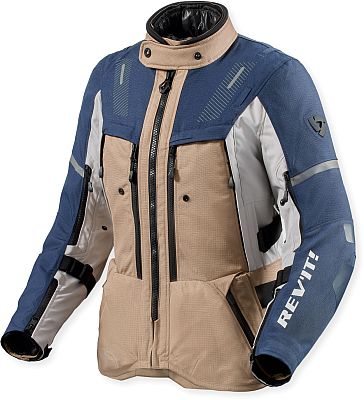 Revit Sand 5 H2O, Textiljacke wasserdicht Damen - Beige/Blau - 44 von Revit
