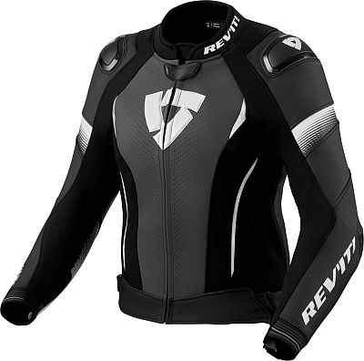 Revit Xena 4 Pro, Lederjacke Damen - Schwarz/Weiß - 38 von Revit