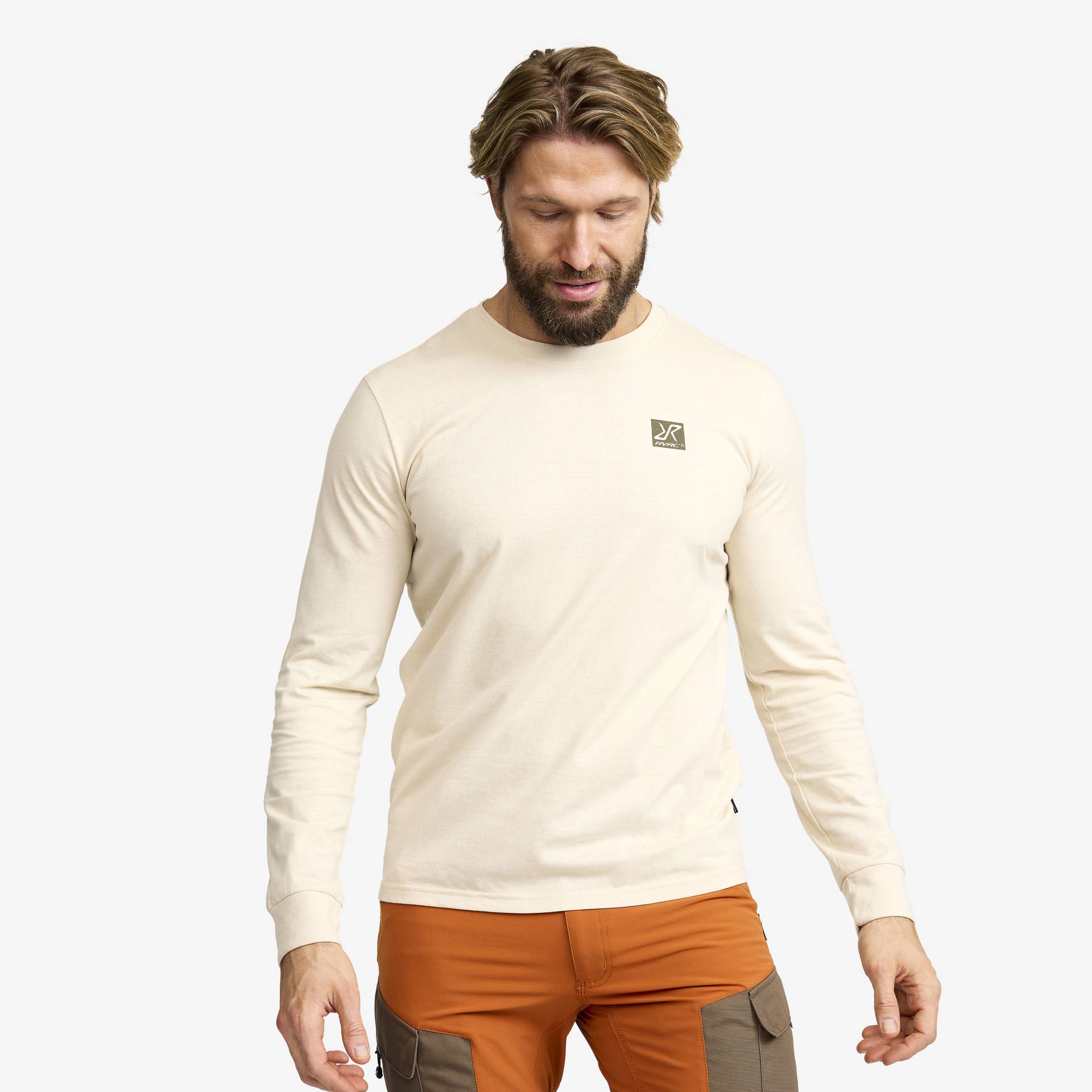 Easy Long-sleeved T-shirt Herren Oatmeal, Größe:3XL - Bekleidung > Oberteile > Hemden & Langarmshirts von RevolutionRace
