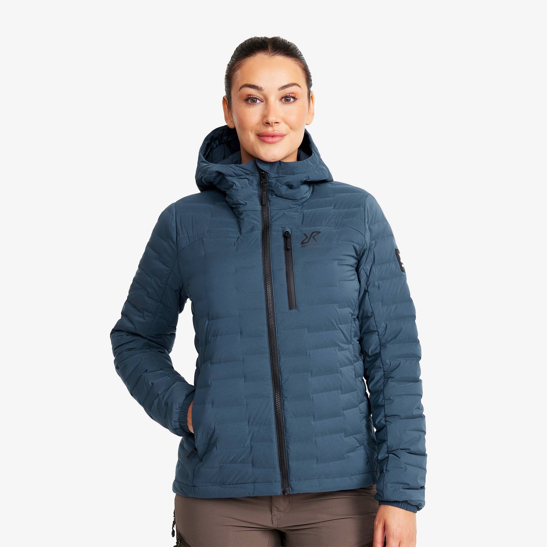 Flex Stretch Down Jacket Damen Moonlit Ocean, Größe:S - Winterjacken von RevolutionRace