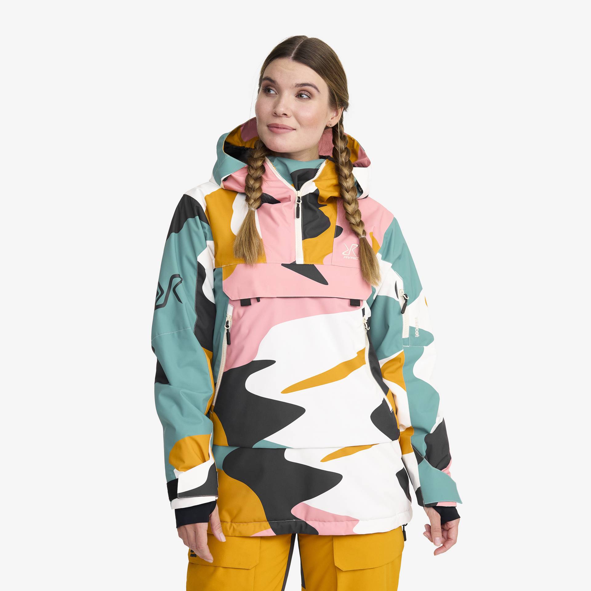 Halo 2L Insulated Ski Anorak Damen Anthracite/Golden Yellow, Größe:L - Skijacken von RevolutionRace