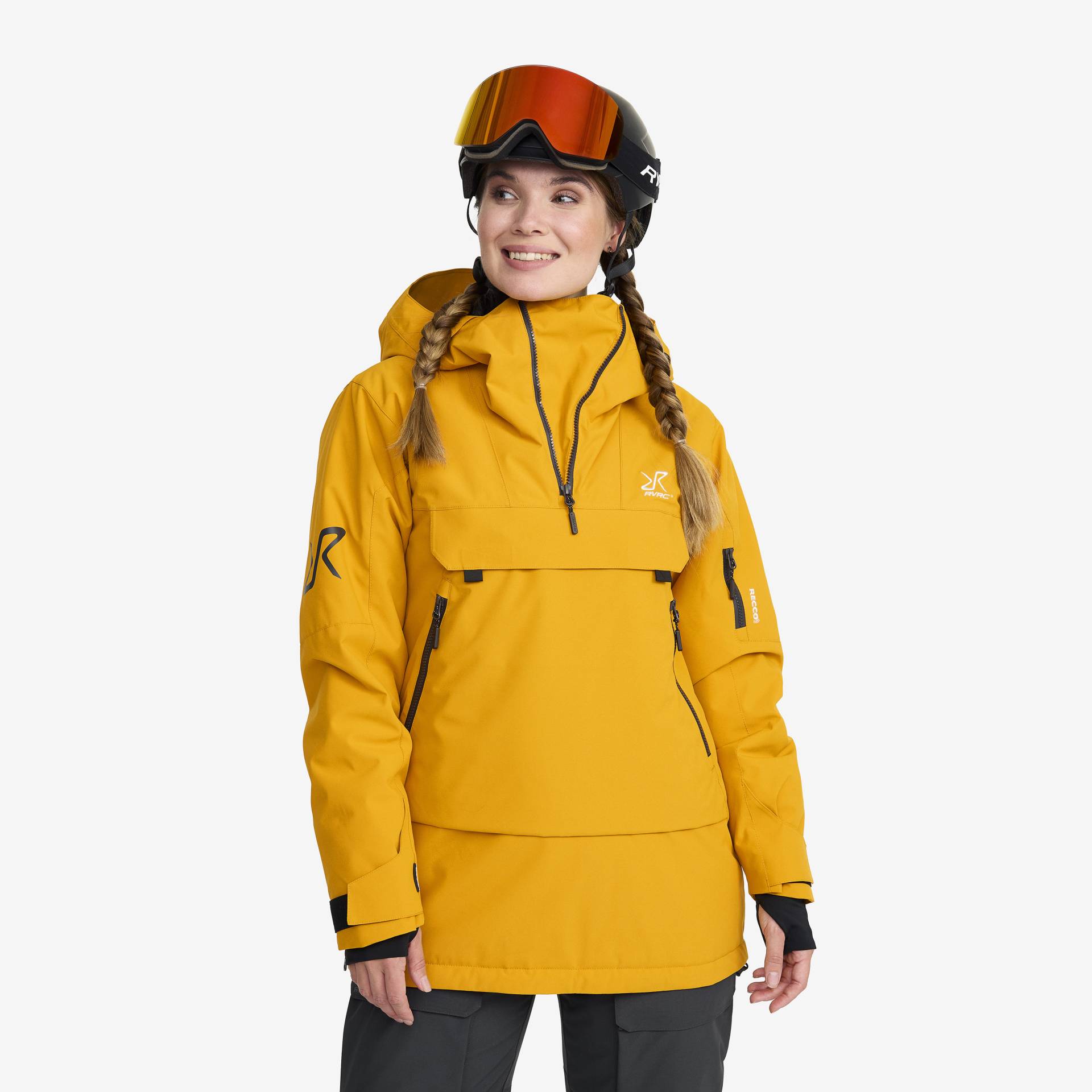 Halo 2L Insulated Ski Anorak Damen Golden Yellow, Größe:L - Skijacken von RevolutionRace