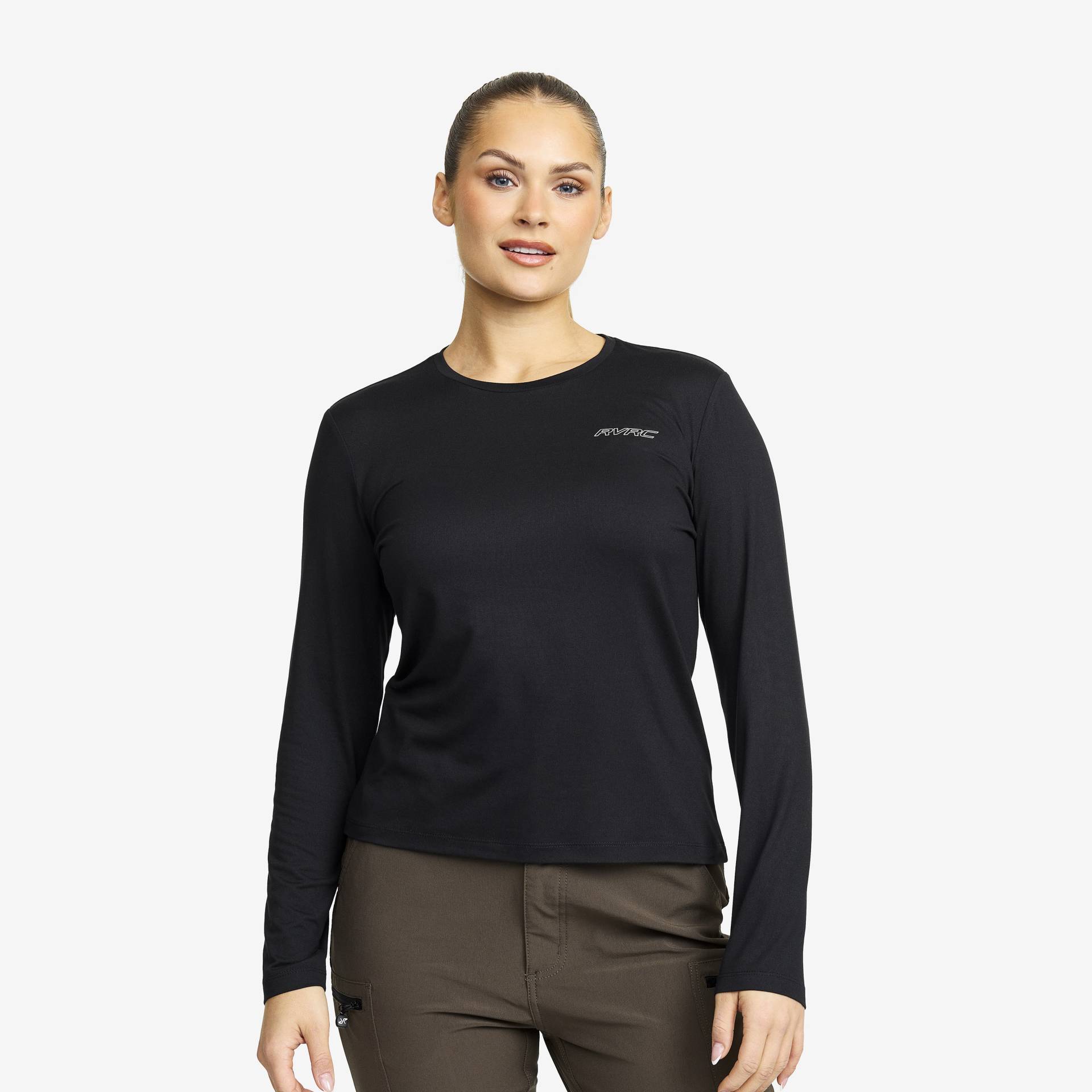 Mission Long-sleeved T-shirt Damen Black, Größe:3XL - Damen > Oberteile > Hemdblusen & Langarmshirts von RevolutionRace