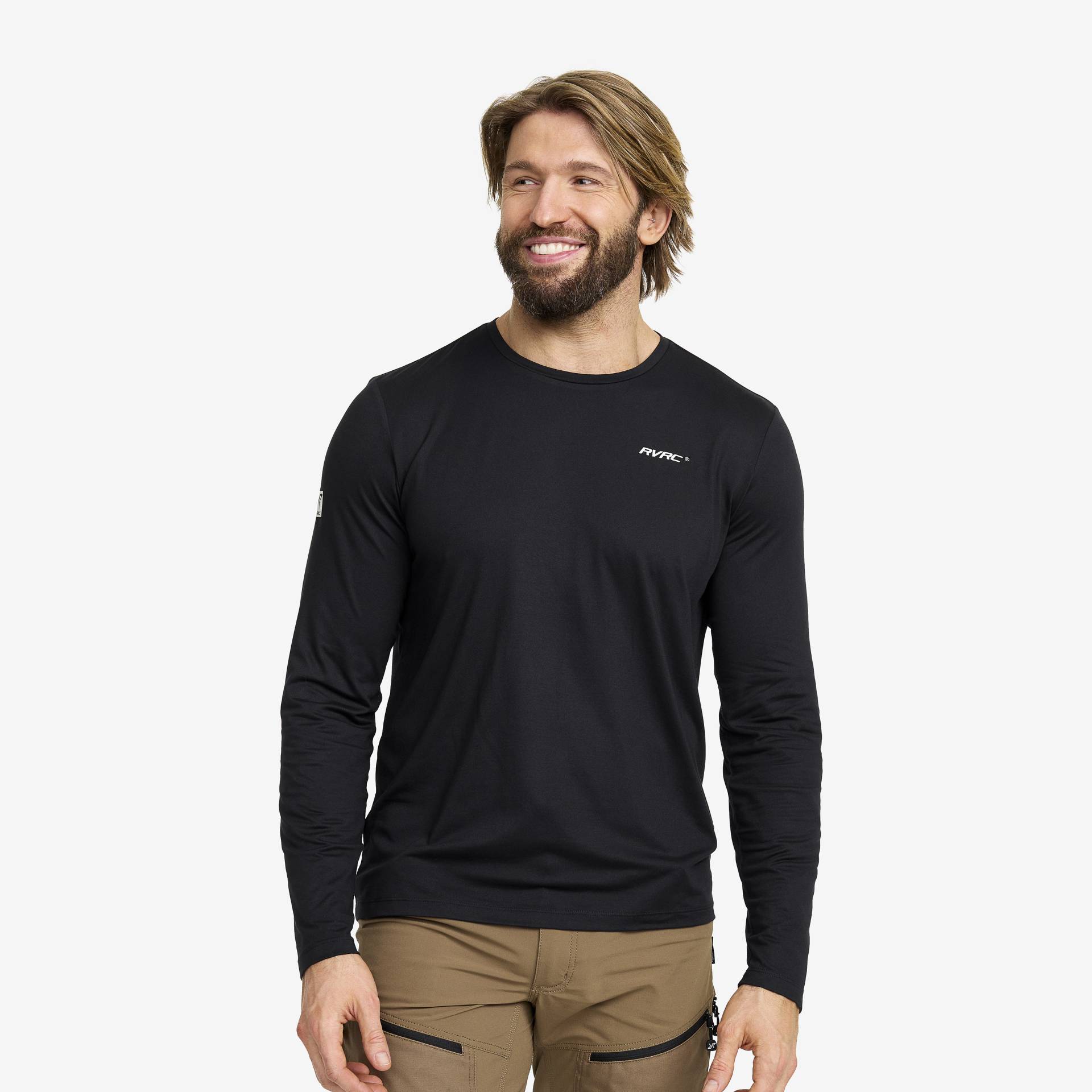 Mission Long-sleeved T-shirt Herren Black, Größe:L - Herren > Oberteile > Hemden & Langarmshirts von RevolutionRace