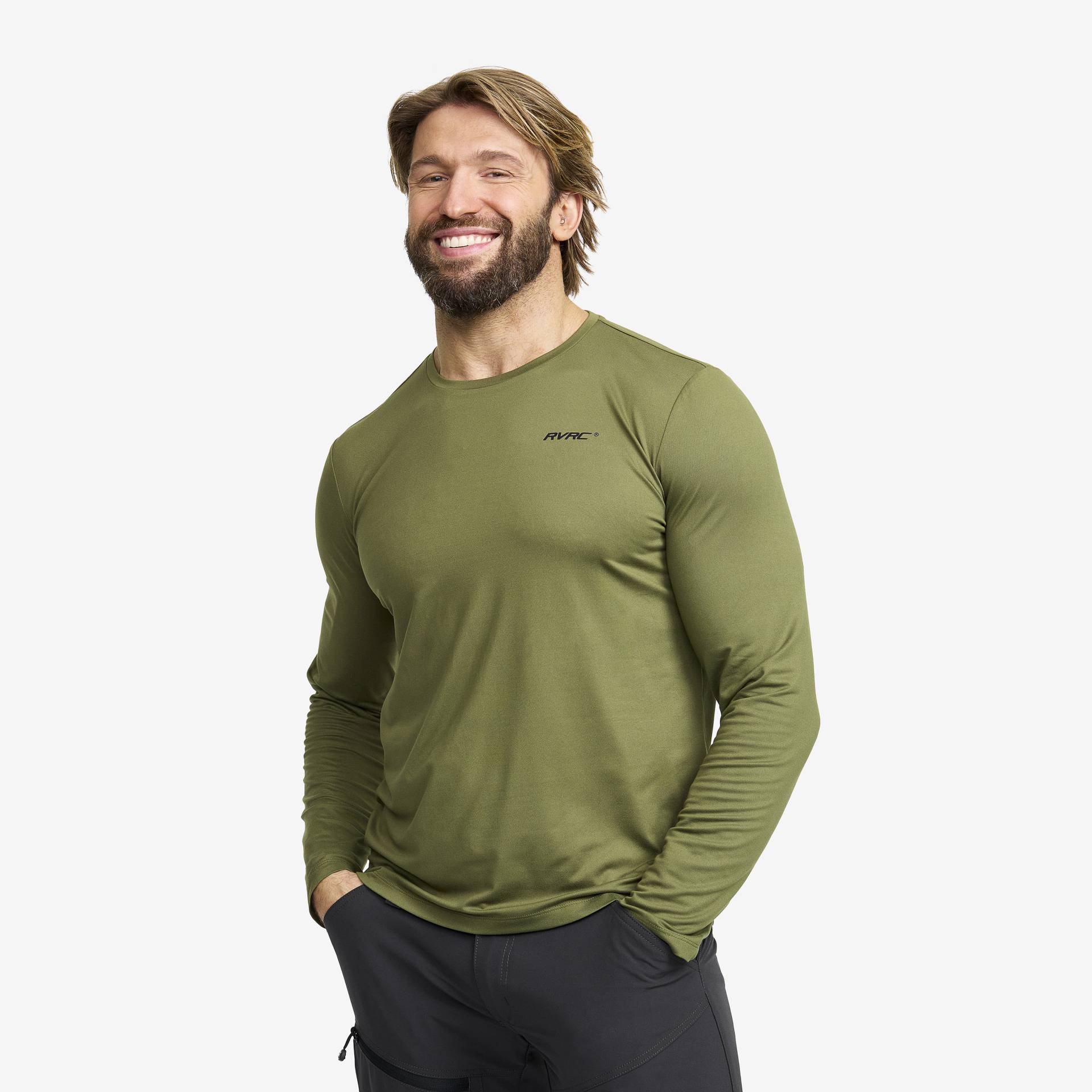 Mission Long-sleeved T-shirt Herren Cypress, Größe:3XL - Herren > Oberteile > Hemden & Langarmshirts von RevolutionRace